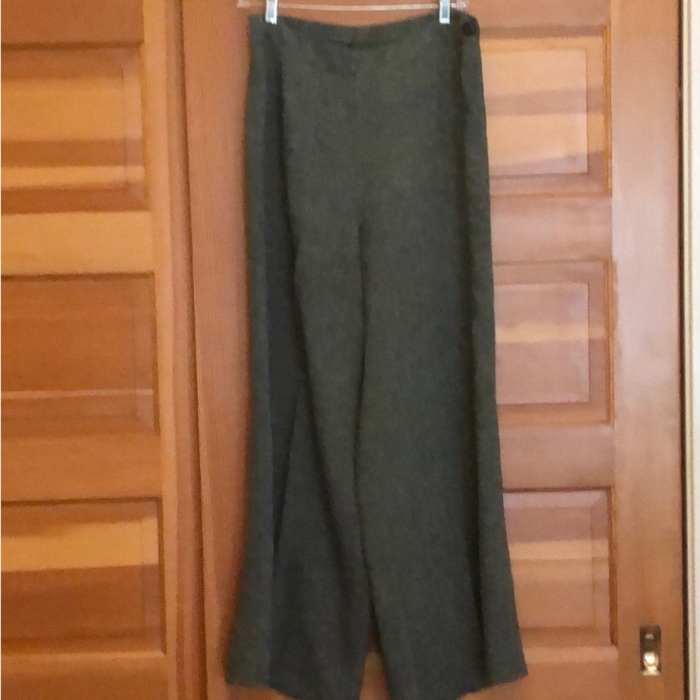 FLAX Linen Pants in Forest Green